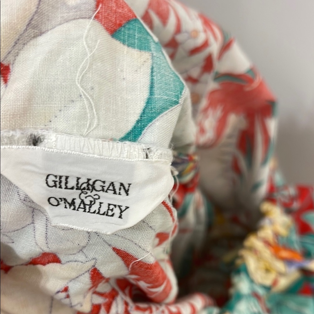 Gilligan O’Malley Vintage 1970s Cotton Hawaiian Style Maxi Dress EUC - Picture 10 of 12